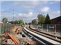 Tram track along Meadows Way West