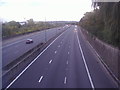 The M1 motorway northbound from Colindeep Lane