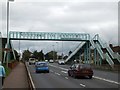 Welcome to Exeter on a footbridge