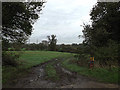 Field entrance off Church Lane