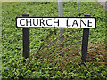 Church Lane sign