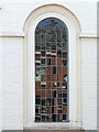 Reflections in chapel window