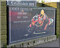 J4073 : Joey Dunlop memorial, Belfast by Albert Bridge
