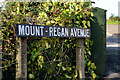 Mount - Regan Avenue sign, Dundonald