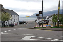 NH1293 : Looking down to Ullapool Harbour by jeff collins