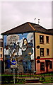 Derry - Bogside - Rossville Street - Bernadette Mural (Battle of the Bogside)