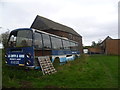 Derelict coach at Marshall Farm