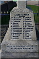 The war memorial at North Somercotes