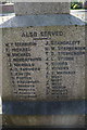 The war memorial at North Somercotes