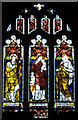 A stained glass window in St Peter