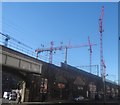 Construction work near Deansgate Station