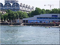TQ3679 : Open Water Swimmers, Greenland Dock by N Chadwick