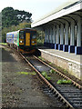 SW8132 : Falmouth Docks Station - train approaching by Chris Allen