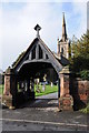 Lych gate and Ombersley church