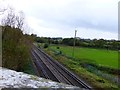 Looking across the railway from Comley Hill