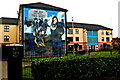 Derry - Bogside - Bernadette (Battle of the Bogside) Mural (1996)