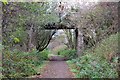 NT4566 : Old farm track bridge over former railway, Lempock Wells by Jim Barton
