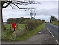 Postbox beside the B1337