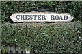 Chester Road cast iron street nameplate