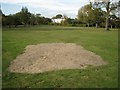 Bare patch in the grass, Pype Hayes Park