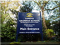 School sign in Altrincham