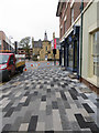 Stylish paving in King Street, Wrexham