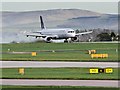 SJ8184 : Air France Jet Taking Off From Manchester Airport by David Dixon