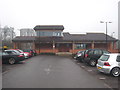 The terminus building at Salisbury Park & Ride at Wilton