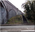 Steps up from New Cut Road, Swansea