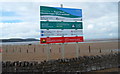 Royal Sands information board, Weston-super-Mare seafront
