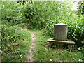 Seat along the Severn Way footpath