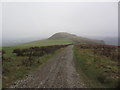ST1791 : Ridge track & old spoil heaps, W of Mynydd Machen, above Crosskeys by Colin Park