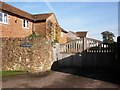 Gated entrance, Ham Barn