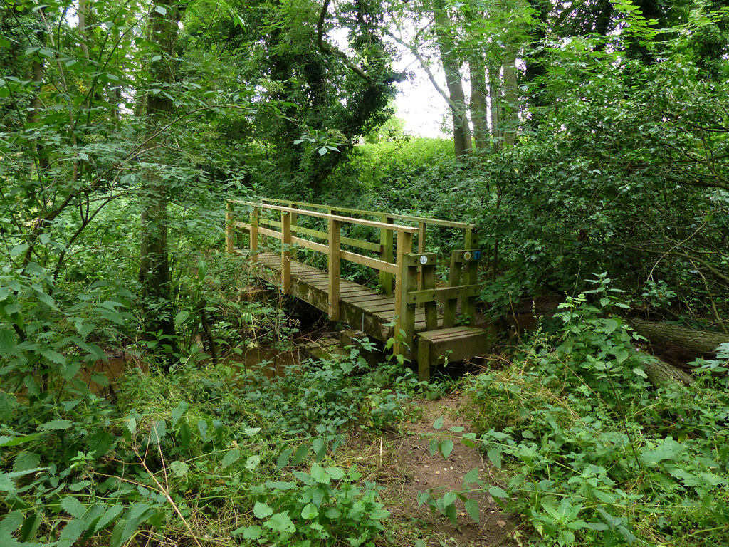 Footbridge across Grimley Brook © Mat Fascione :: Geograph Britain and ...