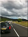 NH8508 : Road works queue on the A9 near Alvie by Darrin Antrobus