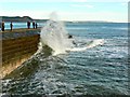 SY3391 : Another wave breaking against The Cobb, Lyme Regis by Brian Robert Marshall