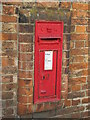 TL8741 : Victorian postbox, Friars Street, CO10 by Mike Quinn