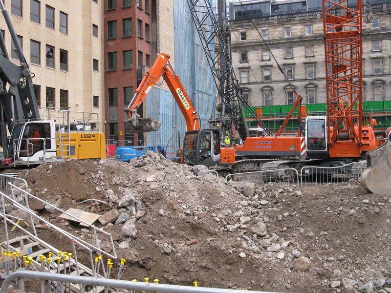 Construction work © Graeme Yuill :: Geograph Britain and ...