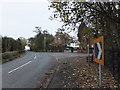 Ballam Road at the junction with West Moss Lane