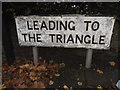 Sign to The Triangle on Dickerage Road