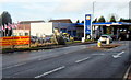 Gulf filling station at the Steam Mills boundary, Cinderford