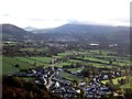 Looking towards the Vale of Keswick from the slopes of Kinn