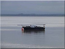 NY2461 : Boat afloat at Port Carlisle by Oliver Dixon