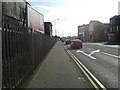 The A12 next to the docks at Lowestoft