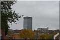 Arts Tower and Royal Hallamshire Hospital, viewed from St Philip