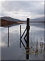 NH2961 : Water gauge, Loch a' Chuilinn by Alpin Stewart