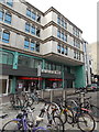 Virgin Money and bicycles in Windsor Place, Cardiff