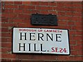 Pre-Worboys road number on Herne Hill