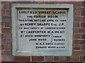 TF4112 : Foundation stone - Gorefield Sunday School and Parish Room by Richard Humphrey