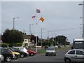 Loyalist emblems in Knockchree Avenue, Kilkeel